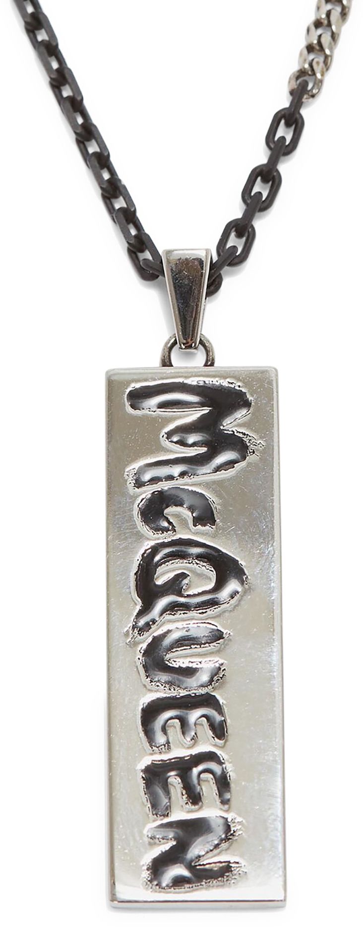 Alexander McQueen Graffiti Necklace Antique Silver