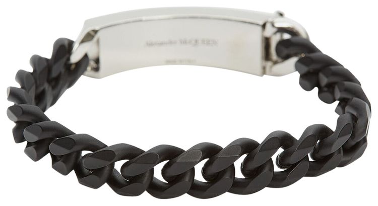 Alexander McQueen Identity Chain Bracelet BlackSilver