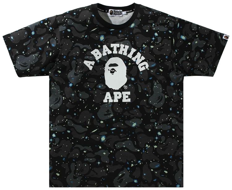 BAPE Space Camo College Tee Black