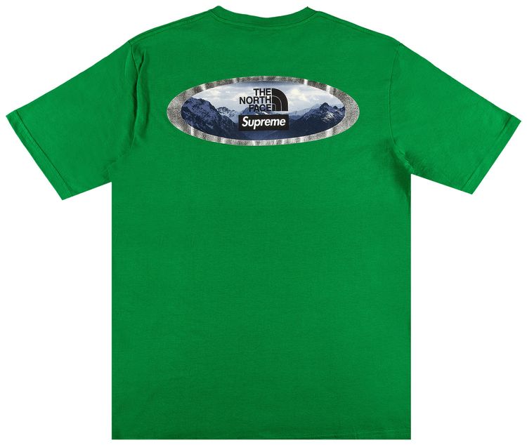 Supreme x The North Face Mountains Tee Green