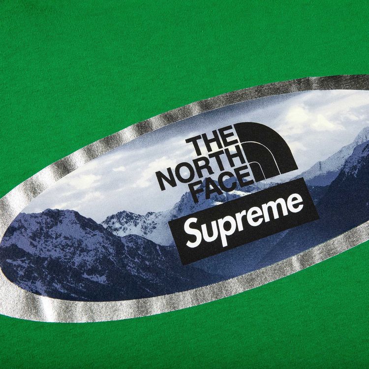 Supreme x The North Face Mountains Tee Green