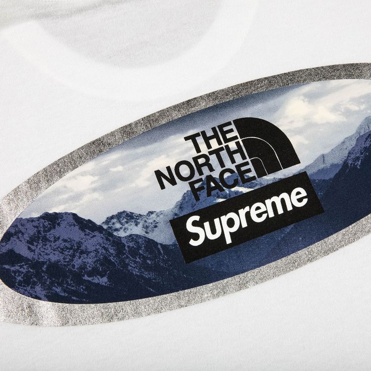 Supreme x The North Face Mountains Tee White