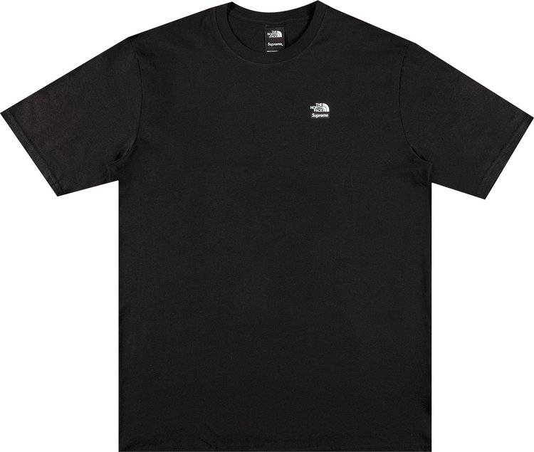 Supreme x The North Face - Authenticated T-Shirt - Cotton Black Plain for Men, Never Worn, with Tag