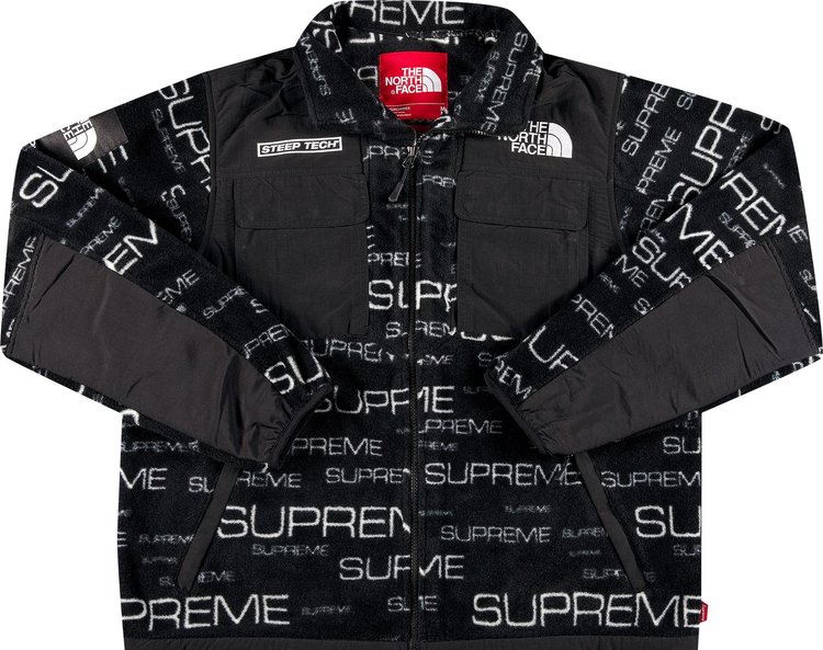 Buy Supreme x The North Face Steep Tech Fleece Jacket 'Black' - FW21J7