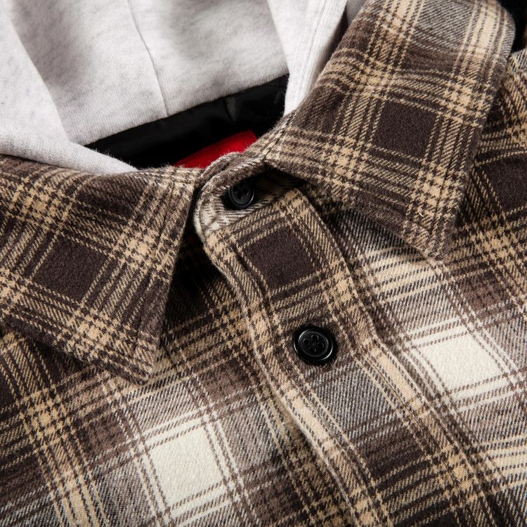 Buy Supreme Hooded Flannel Zip Up Shirt  