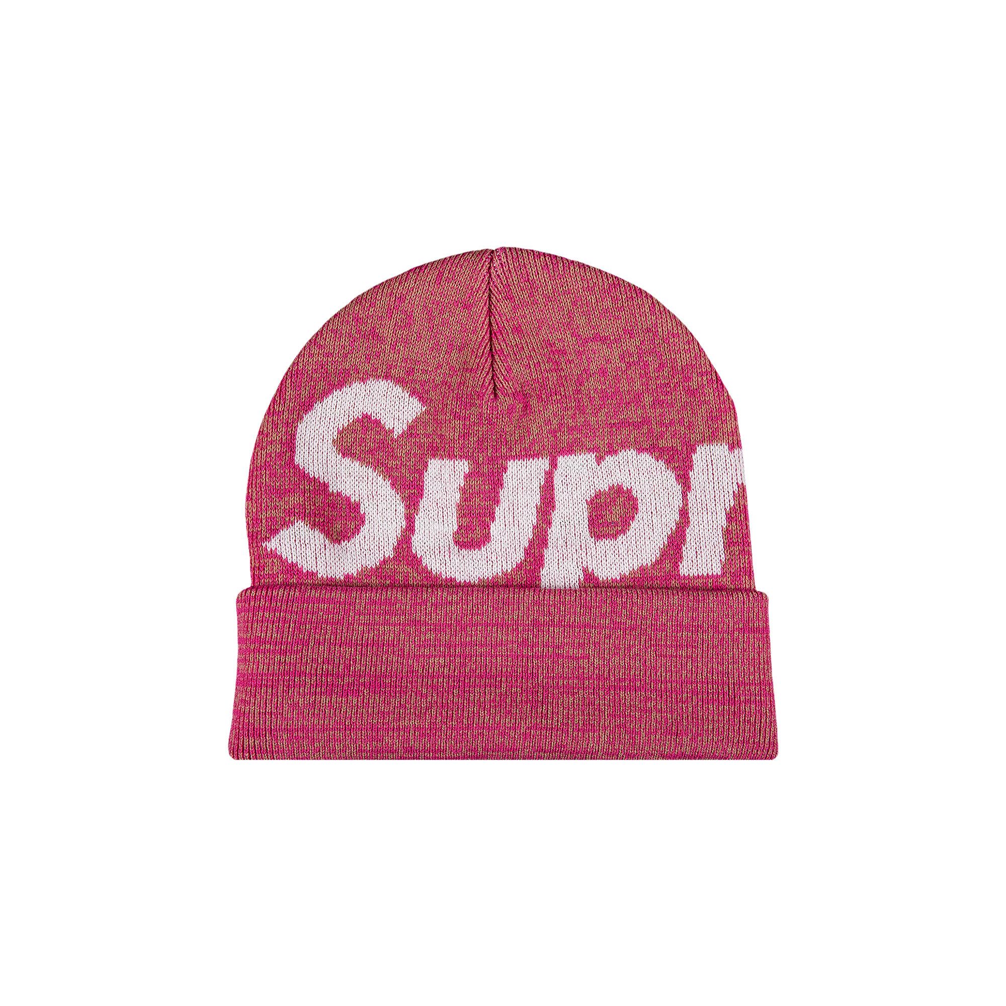 Buy Supreme Big Logo Beanie 'Magenta Static' - FW21BN56