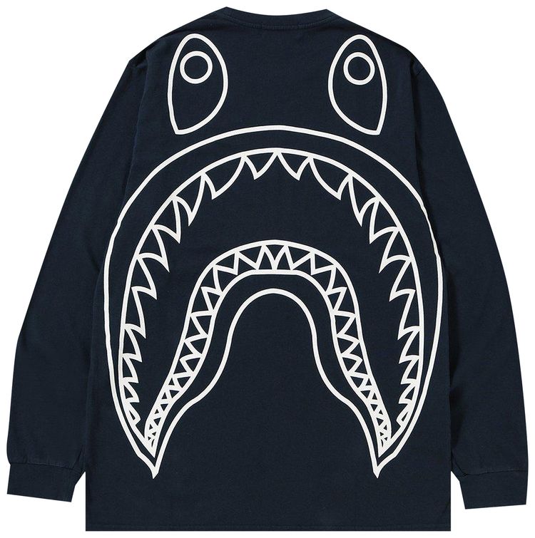 BAPE Big Shark Vintage Long Sleeve Tee Navy
