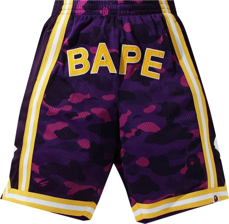 BAPE Color Camo Wide Basketball Shorts 'Purple'