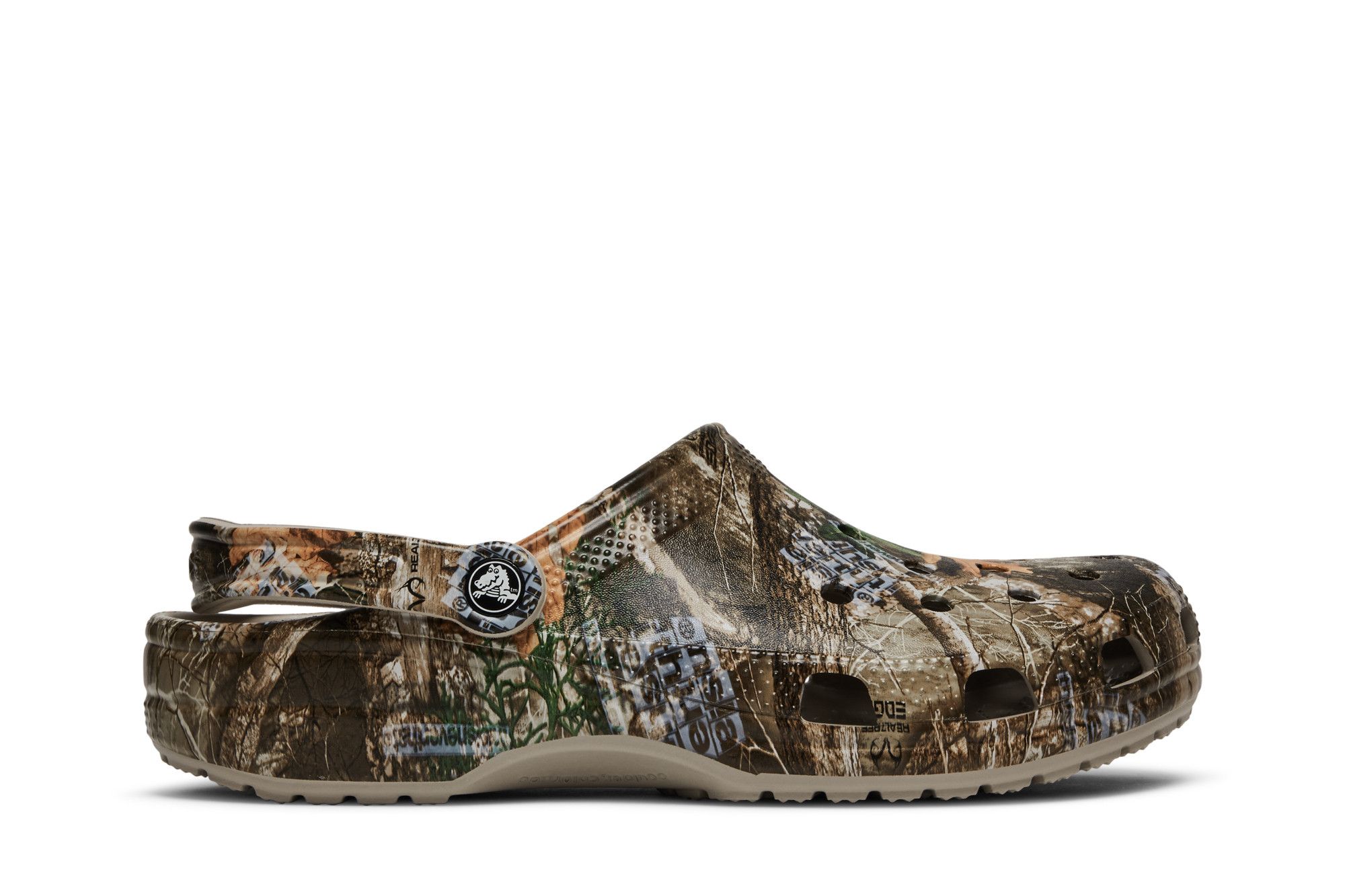 Walnut shop camo crocs