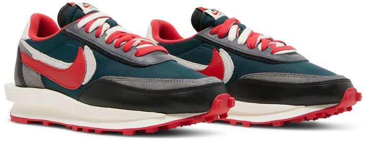 sacai x Undercover x LDWaffle Midnight Spruce University Red