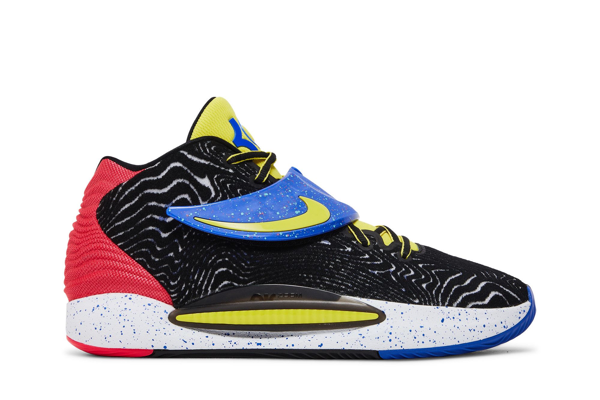 【NIKE】★KD14 BASKETBALL Nike KD14 KY-D Black/Yellow Strike Basketball Shoes CW3935
