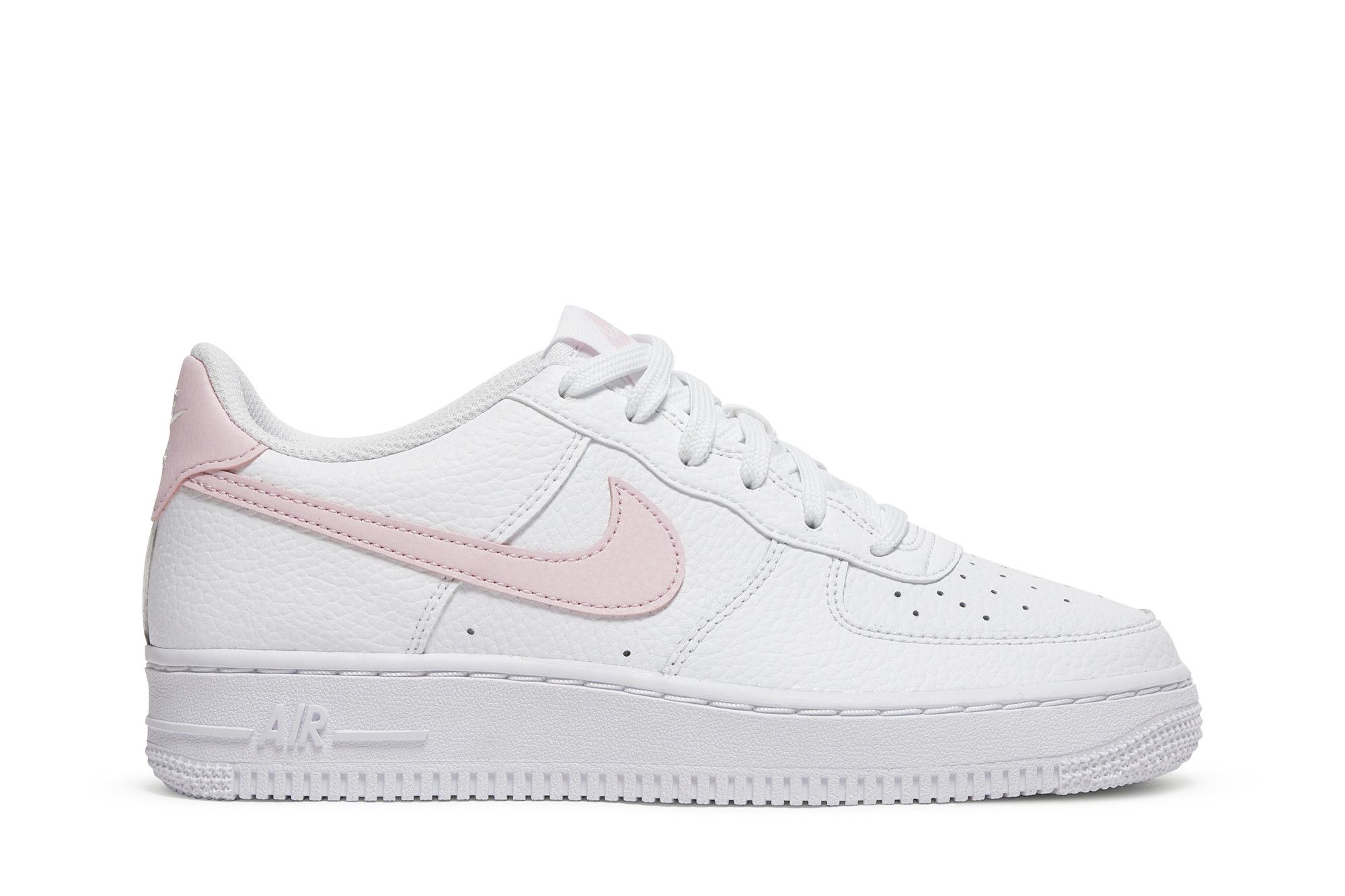 White air force 1 with pink swoosh store