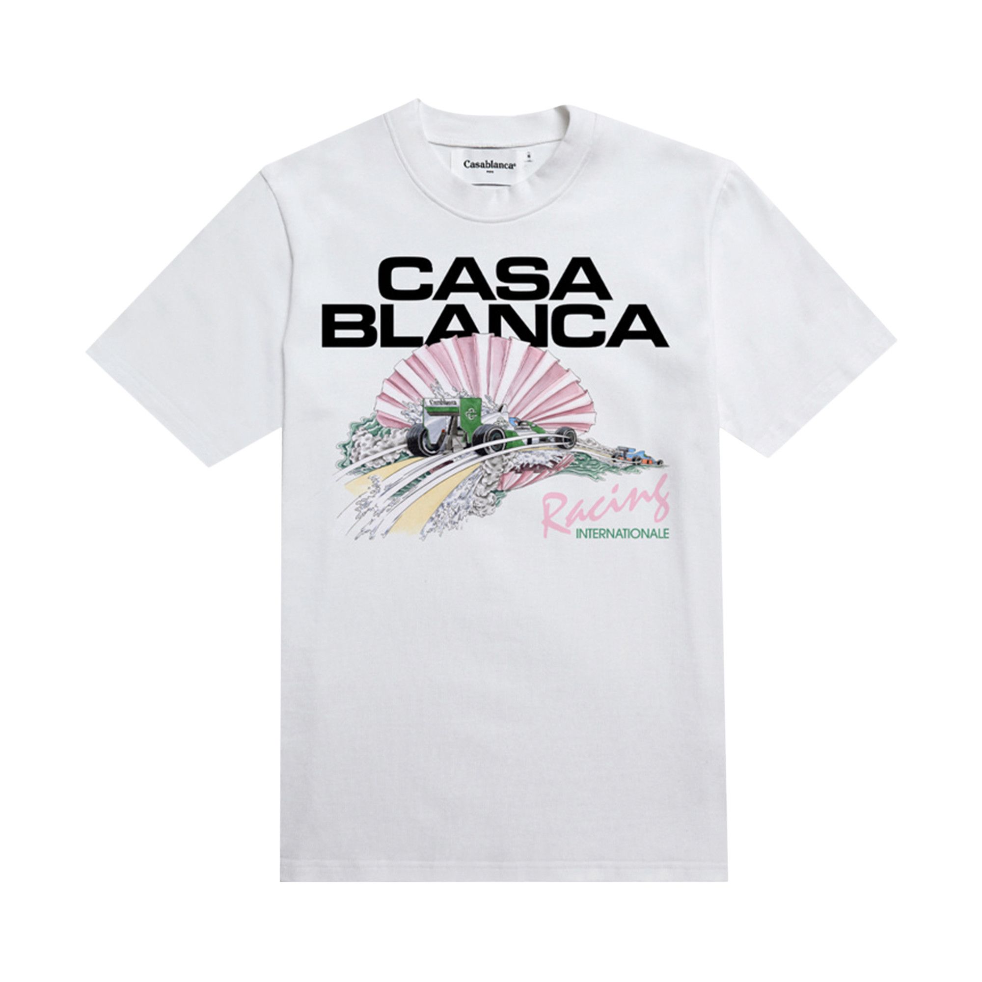 Buy Casablanca Racing Cherub Double Sided T-Shirt 'White' - MF21