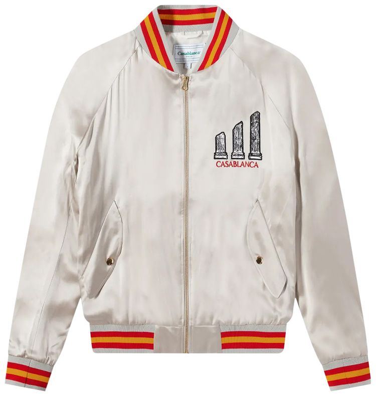 Casablanca Embroidered Souvenir Jacket Grey
