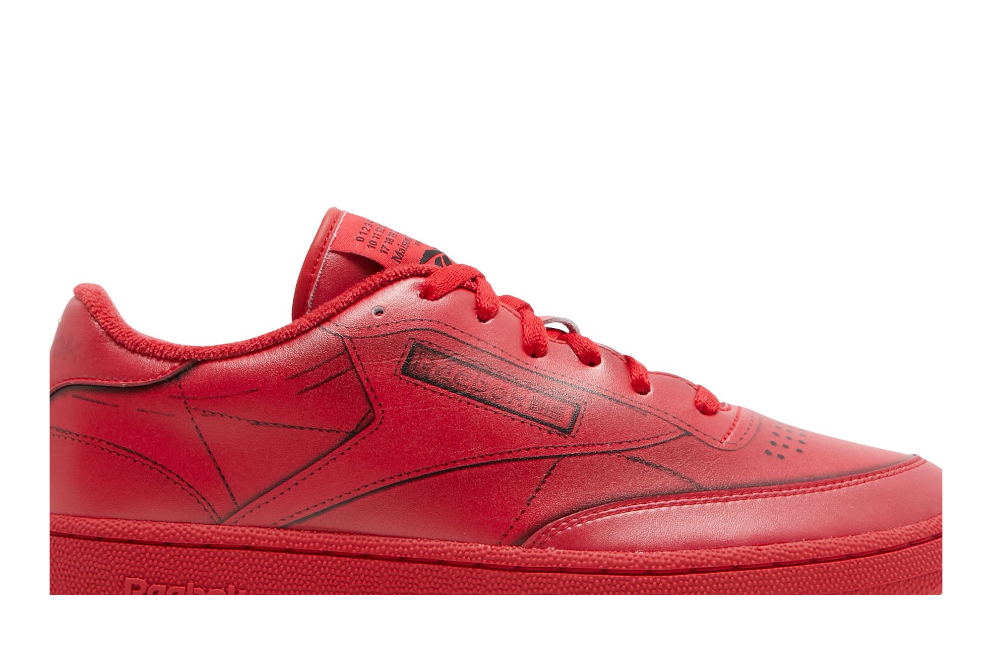 Buy Reebok x Maison Margiela Club C 'Vector Red' - S57WS0405 P4101