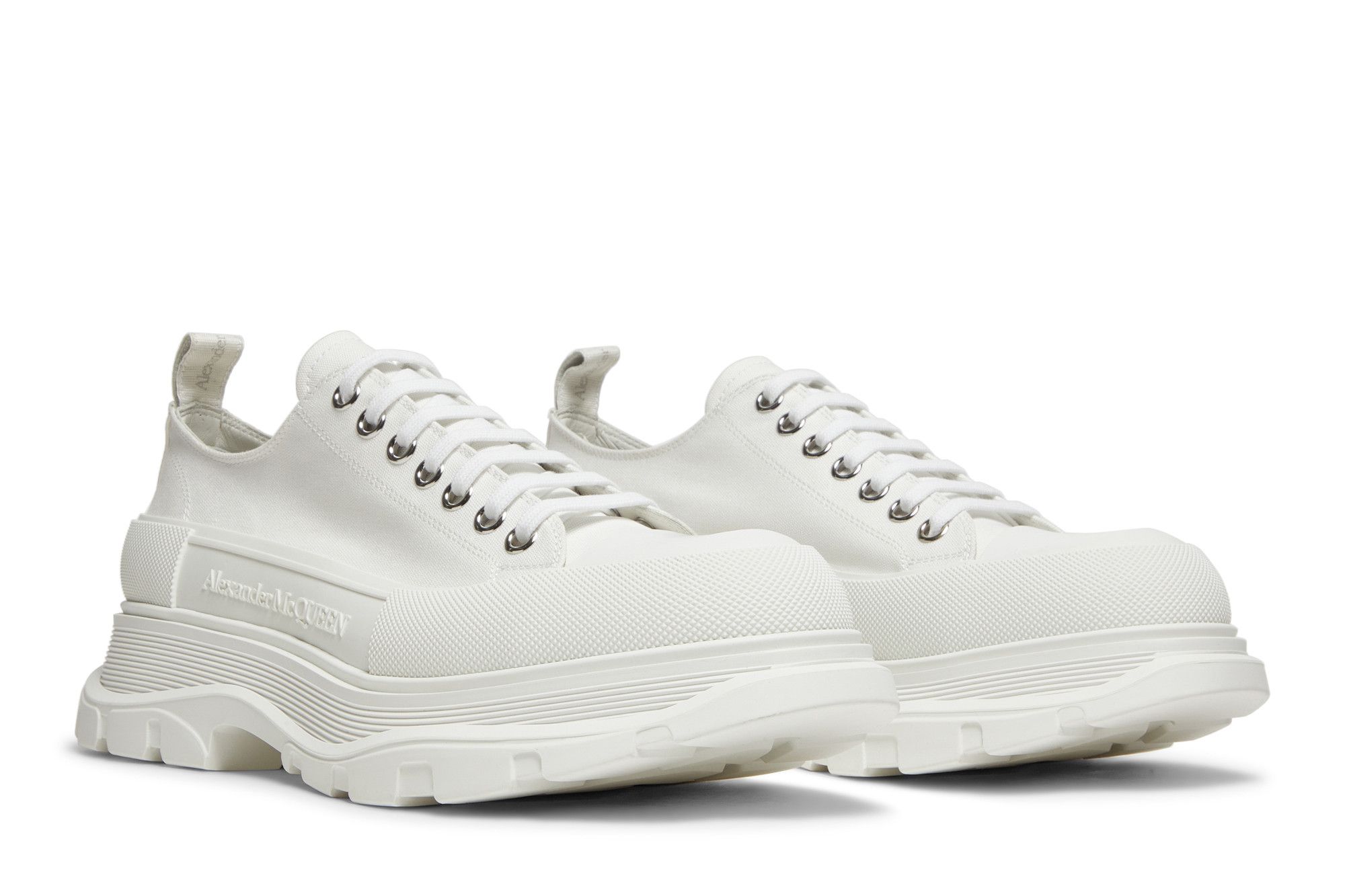 Buy Alexander McQueen Tread Slick Lace Up 'White' - 604257