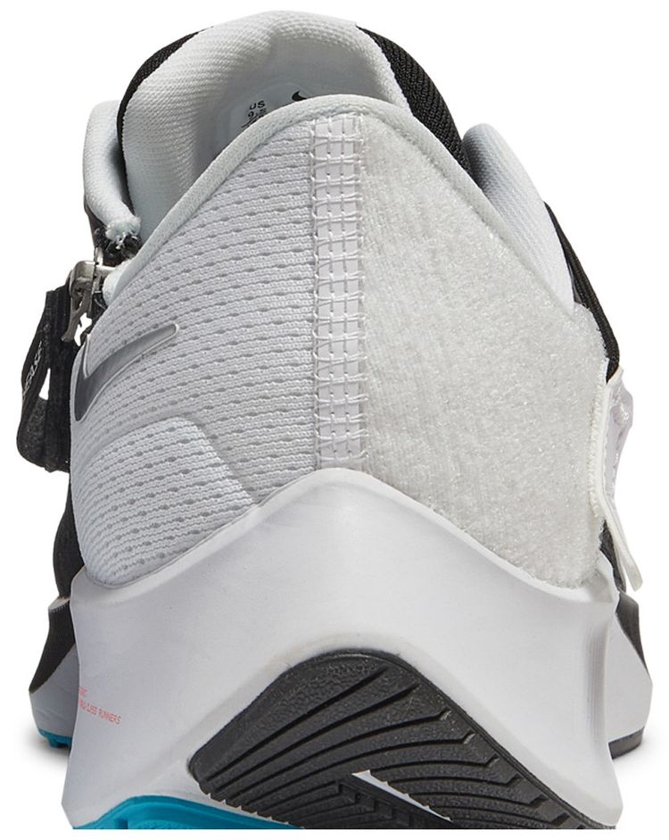 Nike Air Zoom Pegasus 38 FlyEase Extra Wide Black Metallic Silver