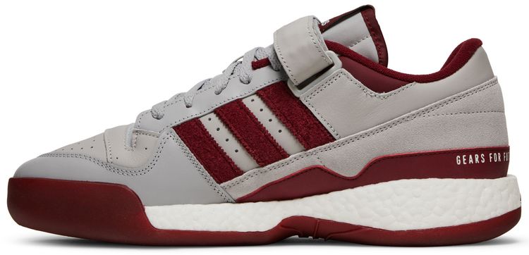 Human Made x adidas Forum Low Grey Burgundy