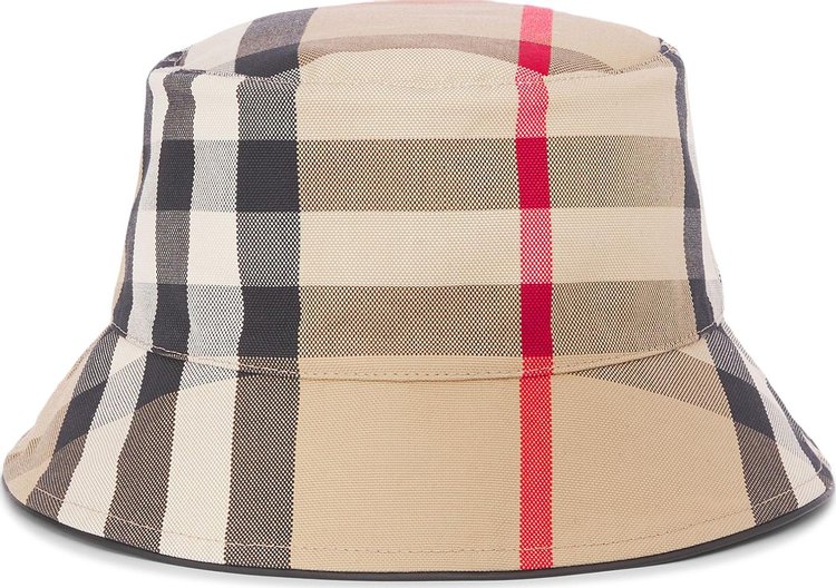 Shop Burberry Reversible Animal-Print & Check Bucket Hat