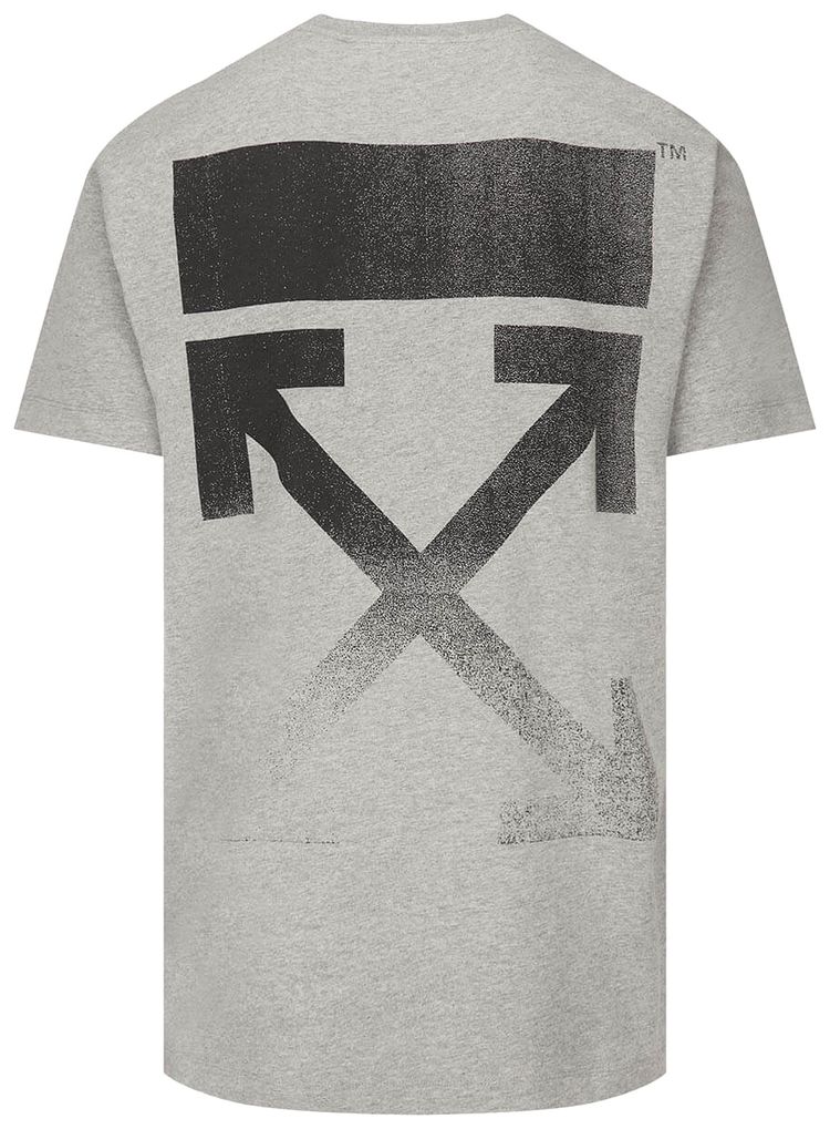Off White Degrade Arrow Slim Tee Grey