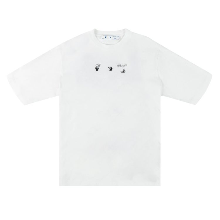 Off White Spray Marker Skate Tee WhiteBlue