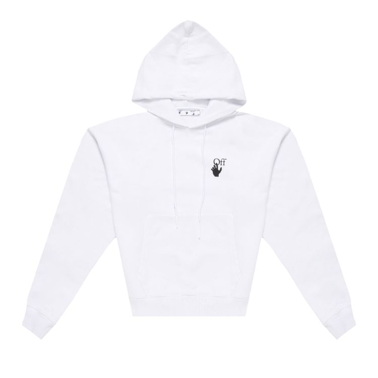 Off White Caravaggio Lute Over Hoodie White