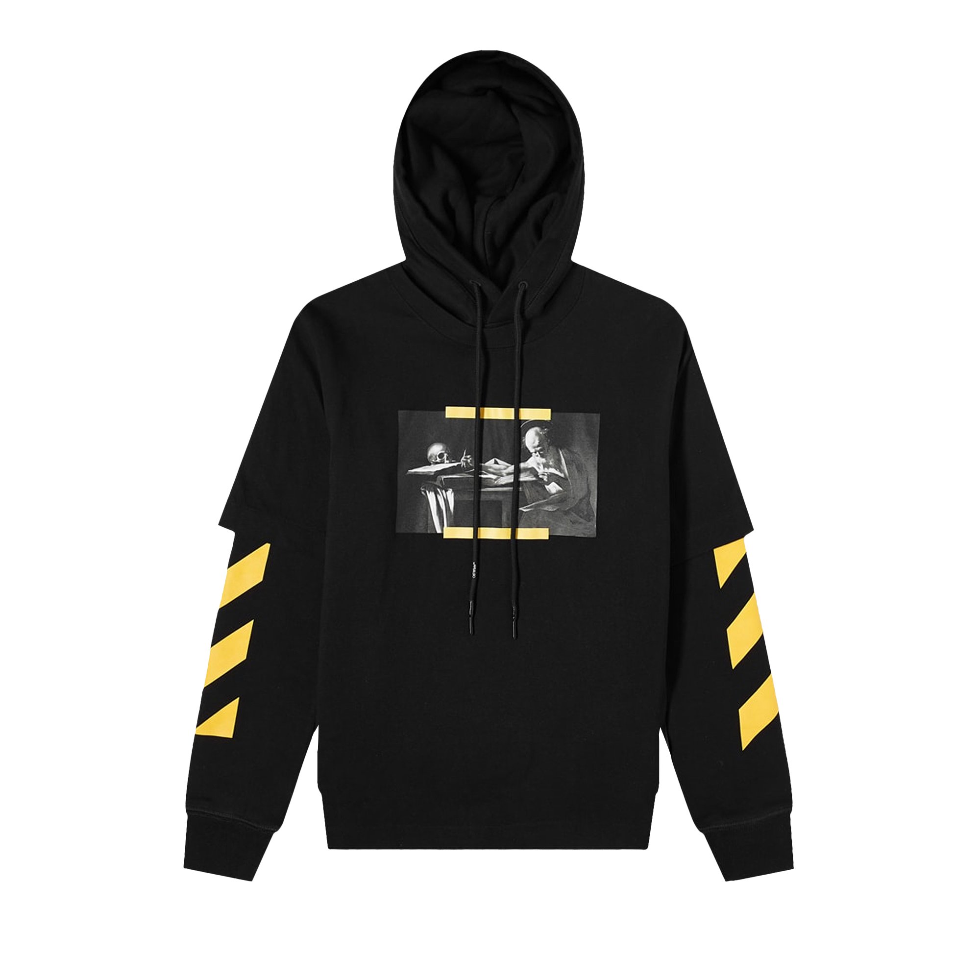 Off-White Caravaggio Painting Double Sleeve Hoodie 'Black 