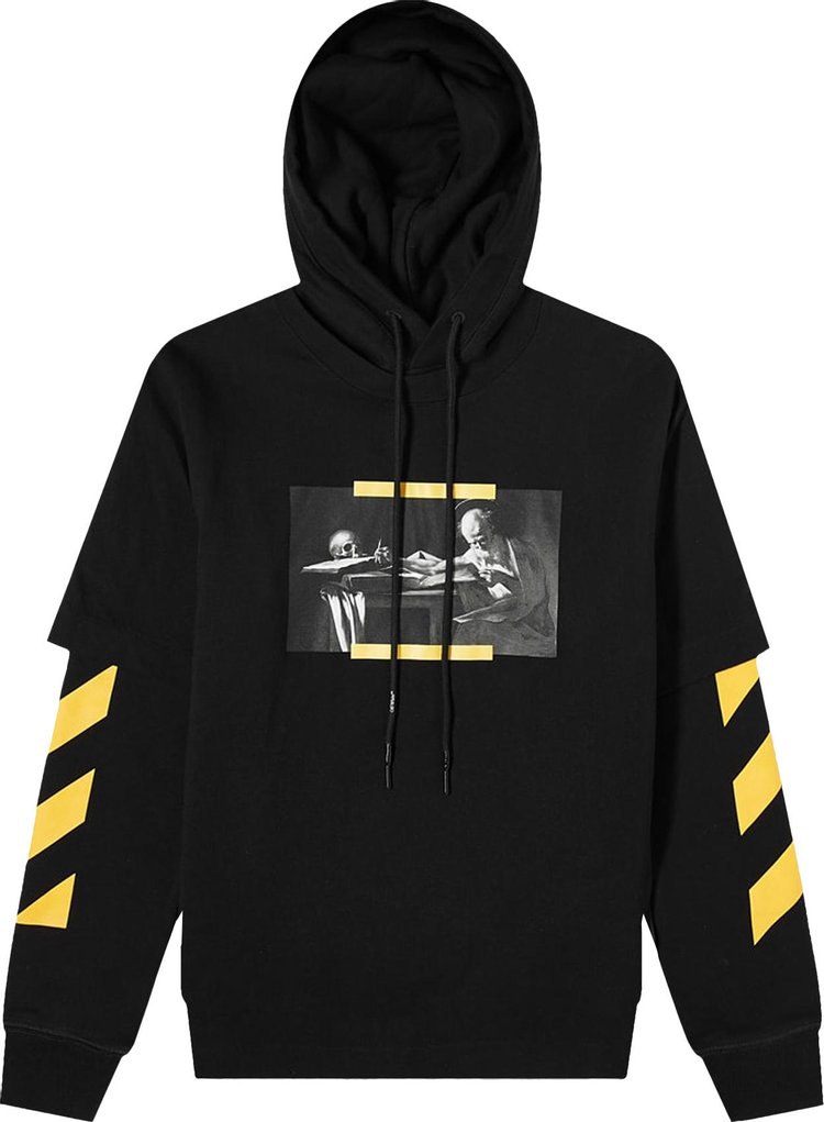 Off-White Caravaggio Painting Double Sleeve Hoodie 'Black/Multicolor'