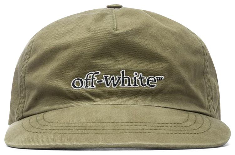 Off White Logo Baseball Cap GreenBlack