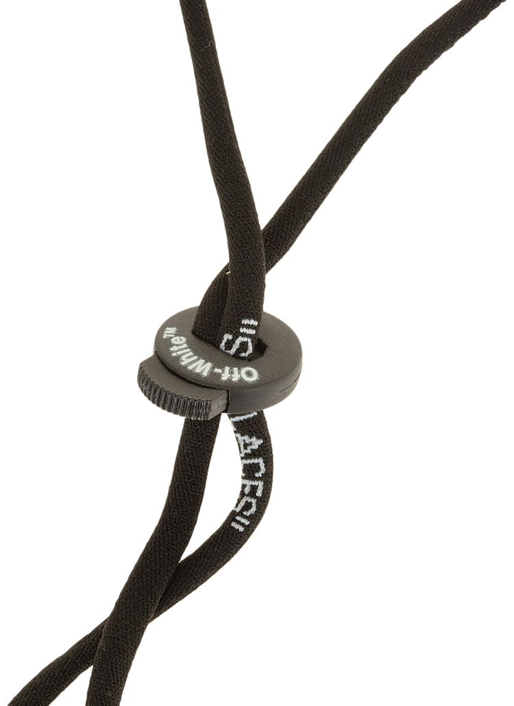 Off White Shoelace iPhone 12 Pro Cover BlackTransparent