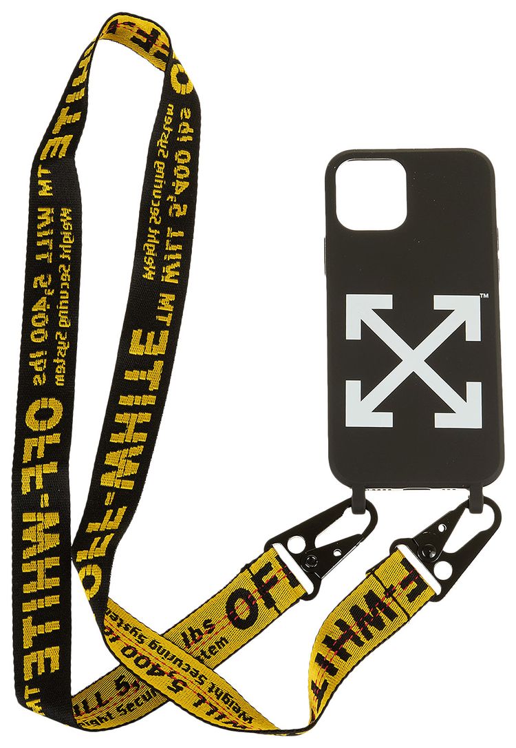 Off White LND Belt iPhone 12 Pro Cover BlackWhite