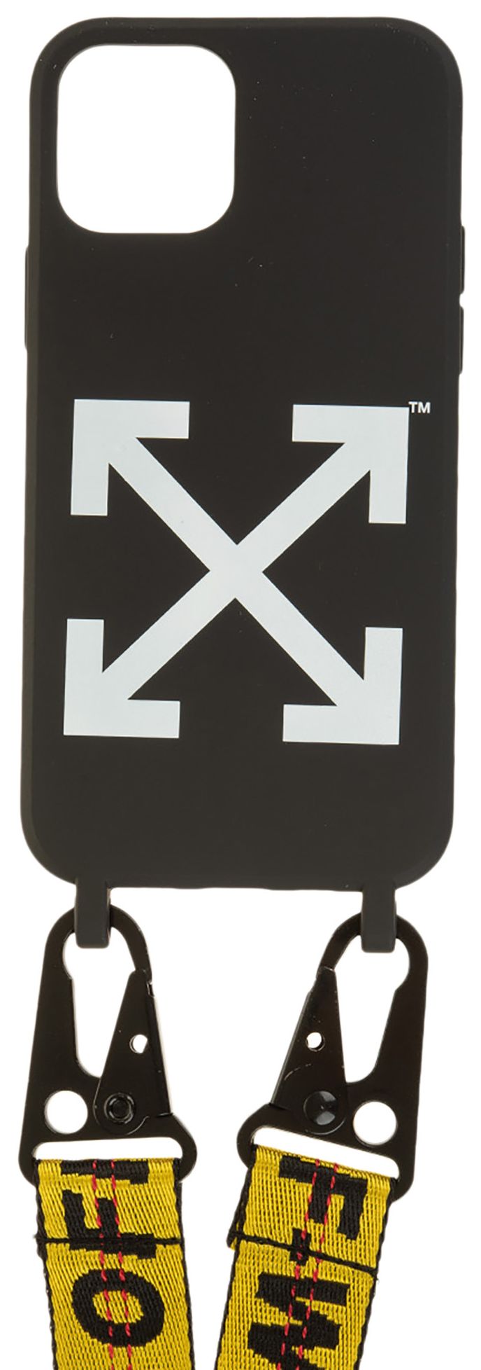 Off White LND Belt iPhone 12 Pro Cover BlackWhite