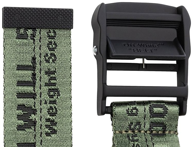 Off White Classical Industrial Belt GreenBlack