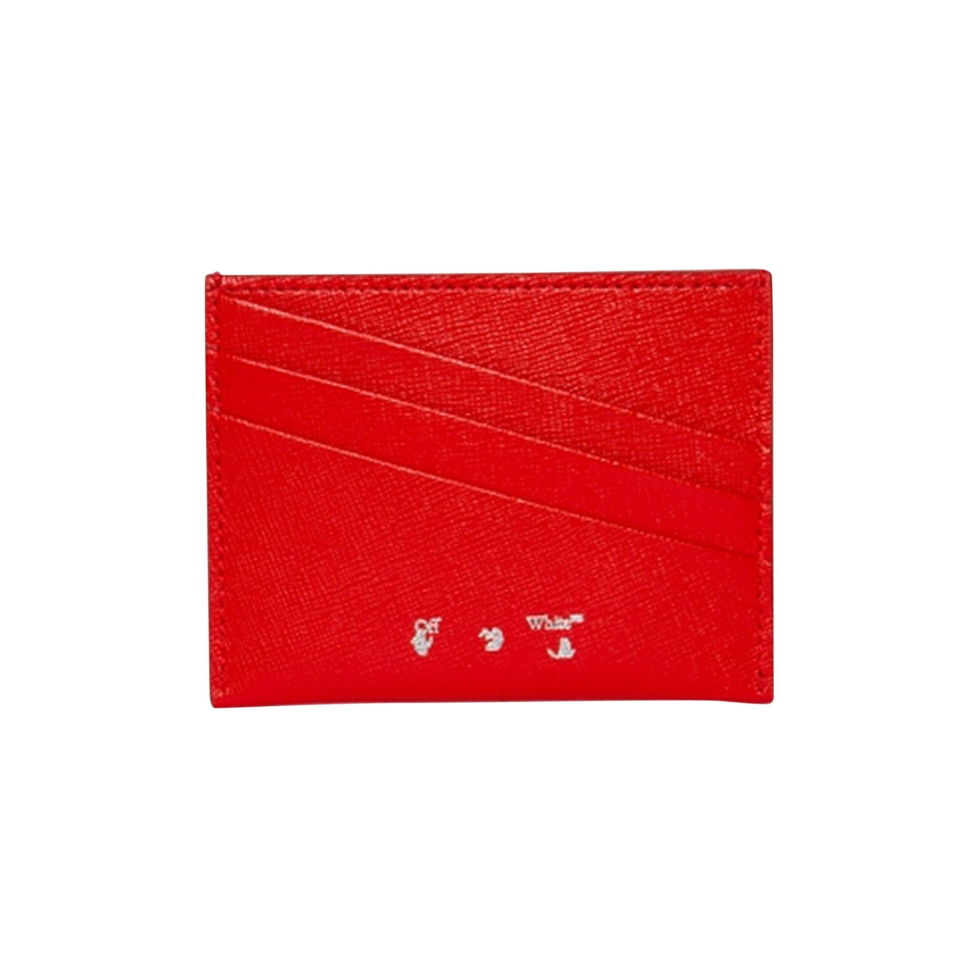Off white card holder red outlet