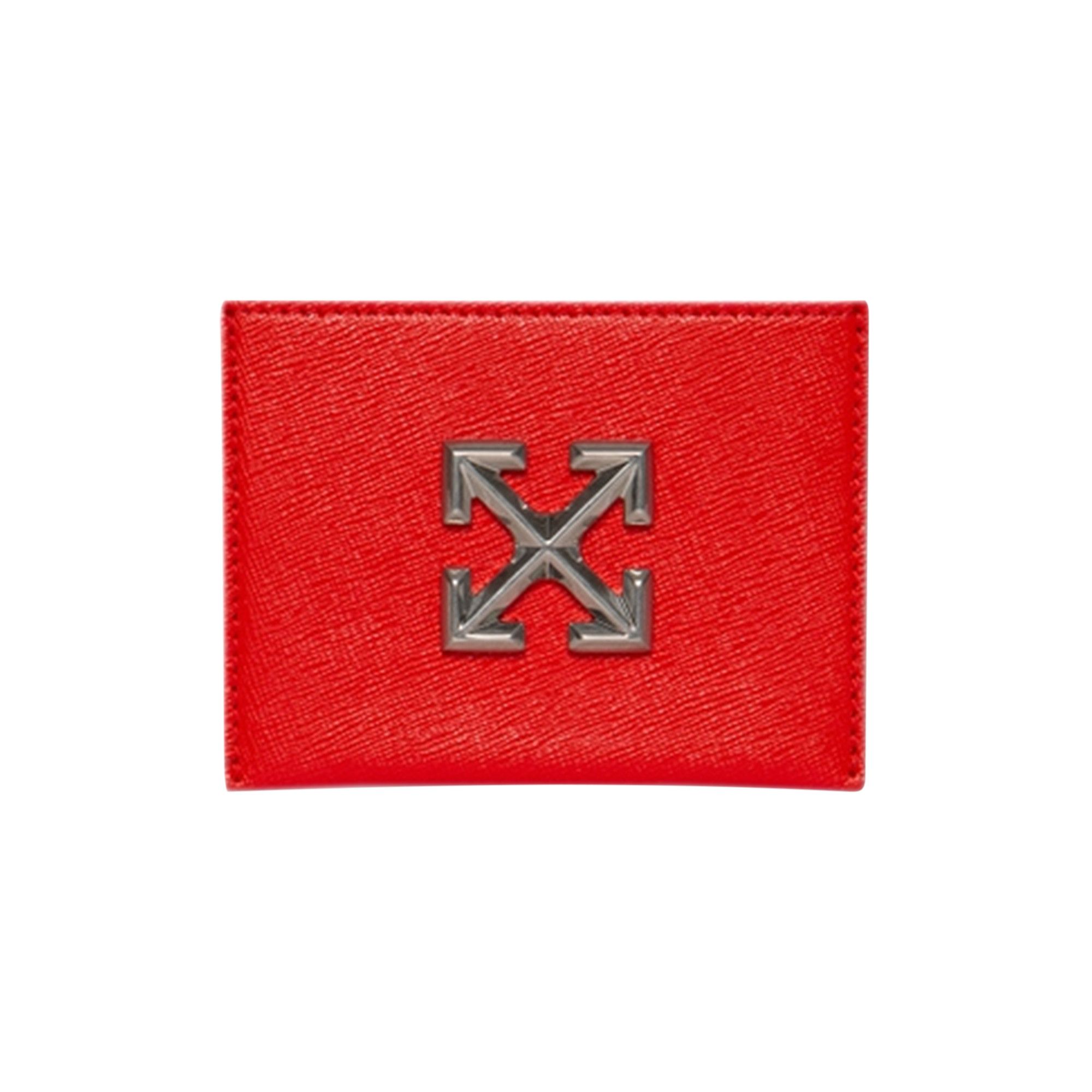 Buy Off White Jitney Simple Card Holder Red
