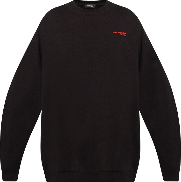 Buy Raf Simons Synchronicity Oversized Crewneck Sweater 'Black' - 212 ...
