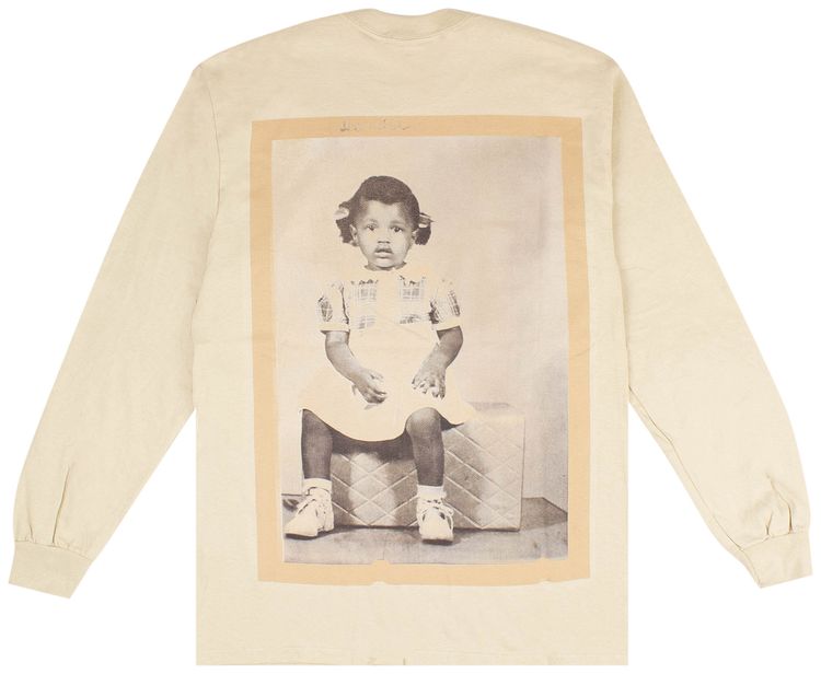 Kanye West DONDA Listening Party Long Sleeve Tee Beige