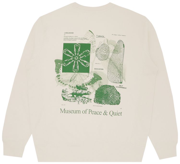 Museum of Peace  Quiet Fibonacci Crewneck Off White