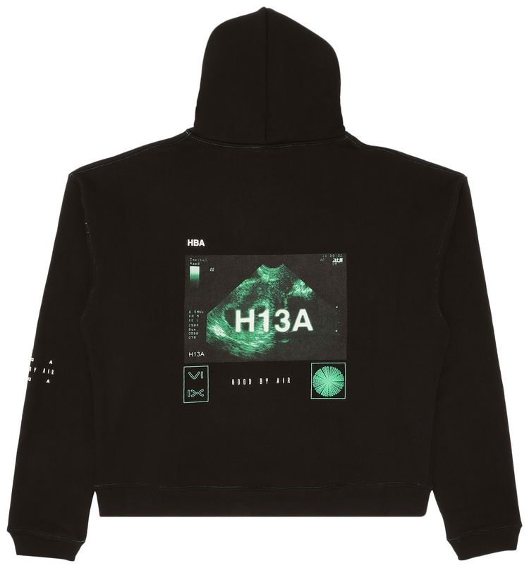 Hood By Air Hooded Sweatshirt Black