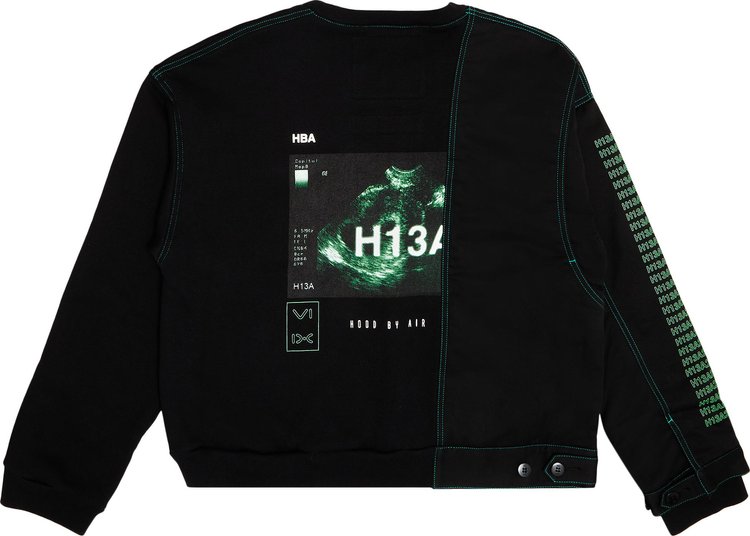 Hood By Air Panelled Sweatshirt Black