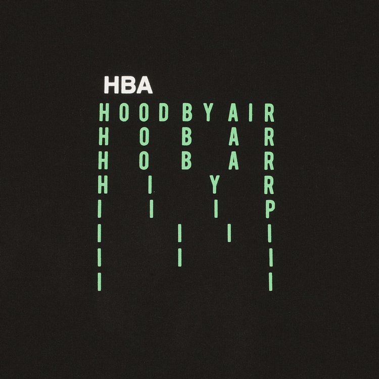 Hood By Air Long Sleeve Tee Black