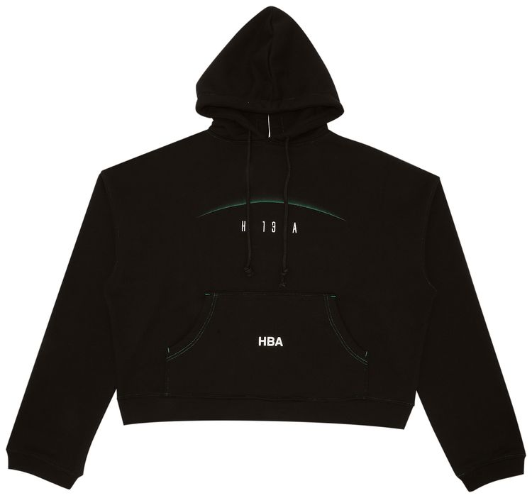 Hood By Air Oversized Hooded Sweatshirt Black