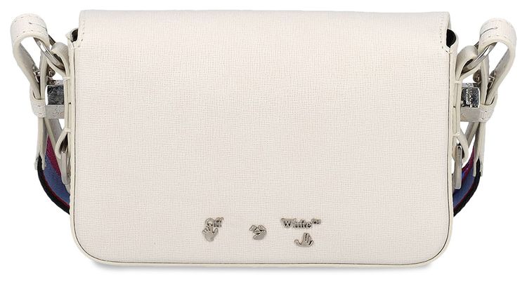 Off White Diag Mini Flap WhiteBlack