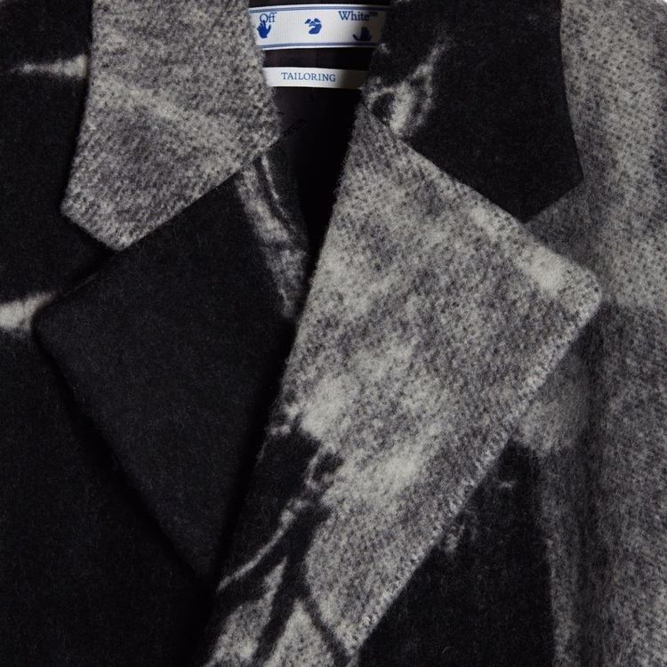 Off White Tomek Double Breasted Coat Multicolor