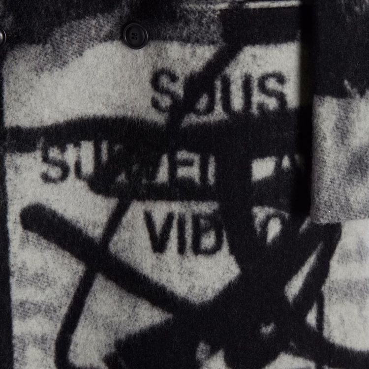 Off White Tomek Double Breasted Coat Multicolor