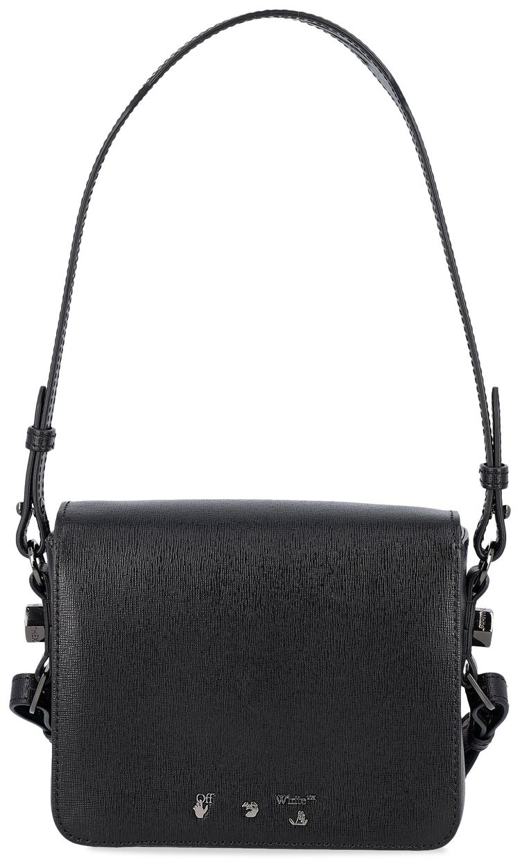 Off White Diag Flap Shoulder Bag BlackWhite