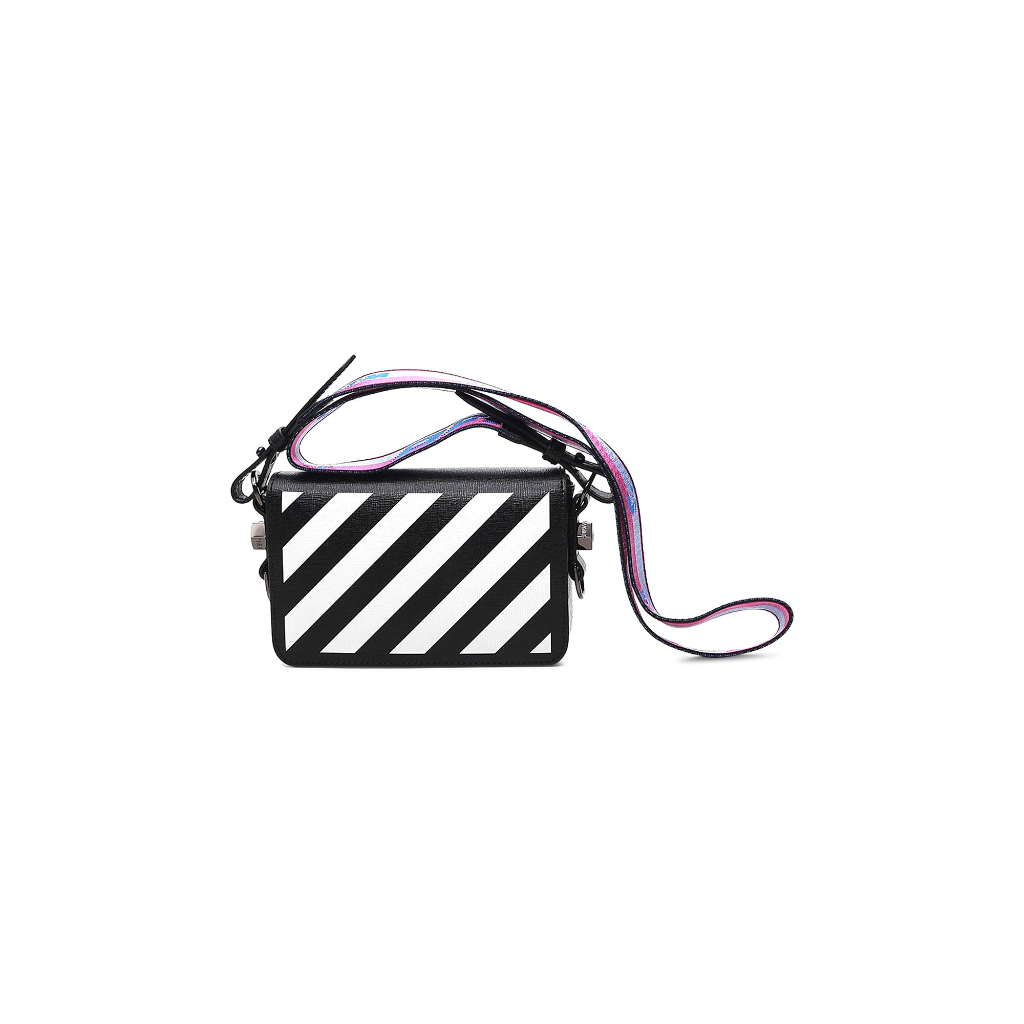 Buy Off-White Diag Mini Flap Shoulder Bag 'Black/White