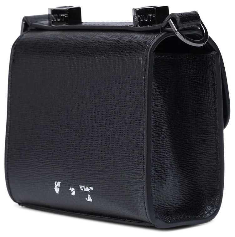 Off White Binder Crossbody Bag Black