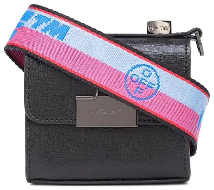 Off White Binder Crossbody Bag Black