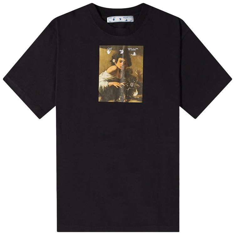 Off White Caravaggio Boy Over Tee BlackMulticolor
